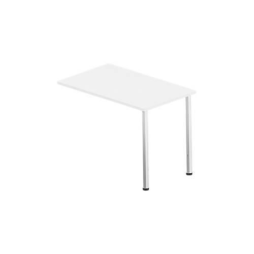 4250510882900 - Anbautisch BEXXSTAR Quadratrohrfuß Rechteck B 1000 x T 600 x H 740 mm weiß