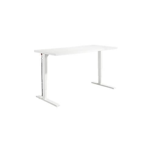4260238827268 - Genius Schreibtisch Elements elektrisch höhenverstellbar Rechteck C-Fuß B 1800 x T 800 x H 645-1300 mm weiß + Technikeinbau