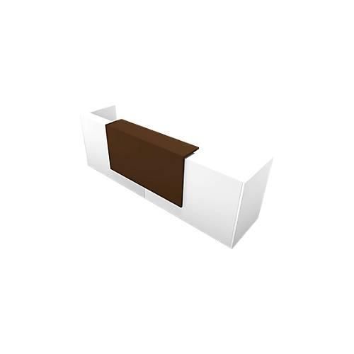 8056039559370 - Theke Spezia gerade B 3260 x T 880 x H 1130 mm weiß Leder braun 8056039559370 - Theke Spezia gerade B 3260 x T 880 x H 1130 mm weiß Leder braun