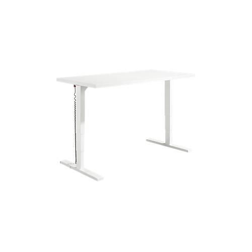 4260238827169 - Genius Schreibtisch Elements elektrisch höhenverstellbar Rechteck T-Fuß B 1600 x T 800 x H 645-1300 mm weiß + Technikeinbau 4260238827169 - Genius Schreibtisch Elements elektrisch höhenverstellbar Rechteck T-Fuß B 1600 x T 800 x H 645-1300 mm weiß + Technikeinbau