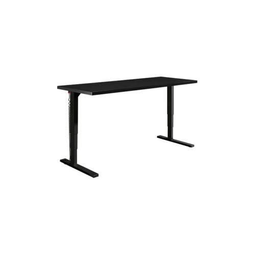 4260238827244 - Genius Schreibtisch Elements elektrisch höhenverstellbar Rechteck C-Fuß B 2000 x T 800 x H 645-1300 mm schwarz weiß + Technikeinbau 4260238827244 - Genius Schreibtisch Elements elektrisch höhenverstellbar Rechteck C-Fuß B 2000 x T 800 x H 645-1300 mm schwarz weiß + Technikeinbau