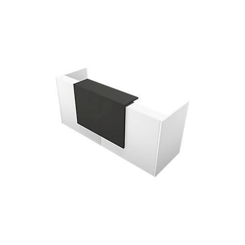 8056039559288 - Theke Spezia gerade B 2460 x T 880 x H 1130 mm weiß Leder grau 8056039559288 - Theke Spezia gerade B 2460 x T 880 x H 1130 mm weiß Leder grau