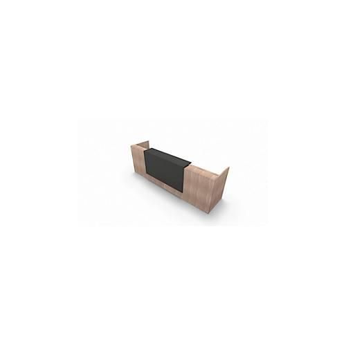 8056039559387 - Theke Spezia gerade B 3260 x T 880 x H 1130 mm Ulme-Dekor Leder grau 8056039559387 - Theke Spezia gerade B 3260 x T 880 x H 1130 mm Ulme-Dekor Leder grau