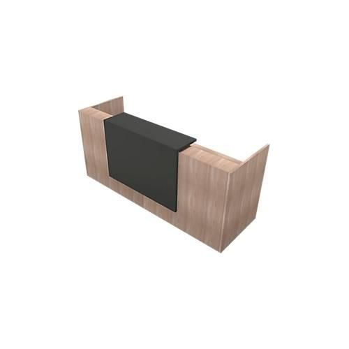 8056039559301 - Theke Spezia gerade B 2460 x T 880 x H 1130 mm Ulme-Dekor Leder grau 8056039559301 - Theke Spezia gerade B 2460 x T 880 x H 1130 mm Ulme-Dekor Leder grau