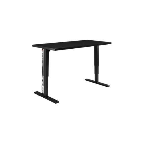 4260238827138 - Genius Schreibtisch Elements elektrisch höhenverstellbar Rechteck T-Fuß B 1600 x T 800 x H 645-1300 mm schwarz weiß + Technikeinbau 4260238827138 - Genius Schreibtisch Elements elektrisch höhenverstellbar Rechteck T-Fuß B 1600 x T 800 x H 645-1300 mm schwarz weiß + Technikeinbau