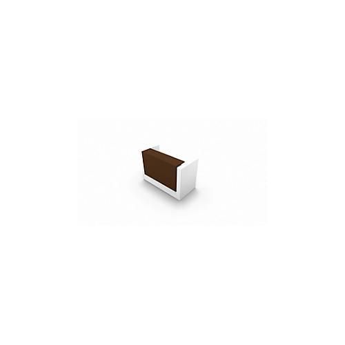 8056039559615 - Theke Spezia gerade B 1660 x T 880 x H 1130 mm weiß Leder grau 8056039559615 - Theke Spezia gerade B 1660 x T 880 x H 1130 mm weiß Leder grau
