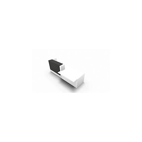8056039559523 - Theke Spezia Ablage links B 3060 x T 1125 x H 1130 mm weiß Leder grau 8056039559523 - Theke Spezia Ablage links B 3060 x T 1125 x H 1130 mm weiß Leder grau