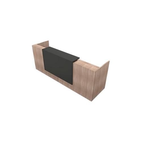 8056039559349 - Theke Spezia gerade B 2860 x T 880 x H 1130 mm Ulme-Dekor Leder grau 8056039559349 - Theke Spezia gerade B 2860 x T 880 x H 1130 mm Ulme-Dekor Leder grau