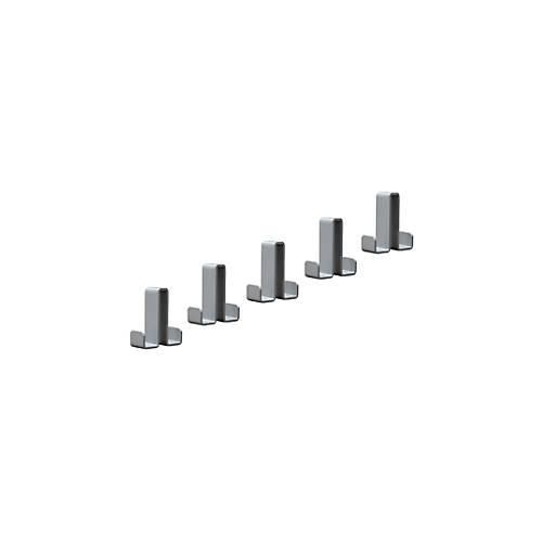 4044917417984 - Kleiderhaken Montana 6557 Metall mit 5 x 2 Haken silber 4044917417984 39655714 5 Stück 4044917417984 - Kleiderhaken Montana 6557 Metall mit 5 x 2 Haken silber 4044917417984 39655714 5 Stück
