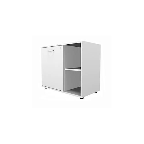 4251898809688 - Select Sideboard mit Drehtür abschließbar Spanplatte B 800 x T 420 x H 663 mm links anstellbar weiß 4251898809688 - Select Sideboard mit Drehtür abschließbar Spanplatte B 800 x T 420 x H 663 mm links anstellbar weiß