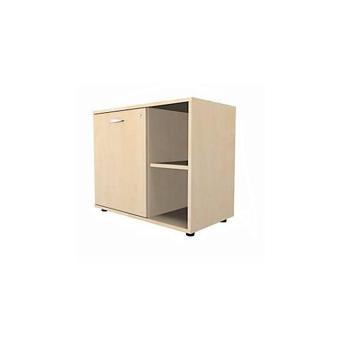 4251898809664 - Select Sideboard mit Drehtür abschließbar Spanplatte B 800 x T 420 x H 663 mm links anstellbar Ahorn 4251898809664 - Select Sideboard mit Drehtür abschließbar Spanplatte B 800 x T 420 x H 663 mm links anstellbar Ahorn