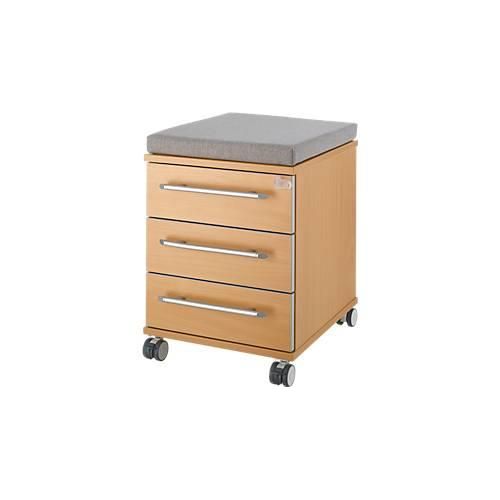 4251898810004 - Select Sitzkissen für Rollcontainer Moxxo IQ 333 B 450 x T 400 x H 4 mm Stoff grau + Schwerlastrollen bis 100 kg feststellbar 4251898810004 - Select Sitzkissen für Rollcontainer Moxxo IQ 333 B 450 x T 400 x H 4 mm Stoff grau + Schwerlastrollen bis 100 kg feststellbar