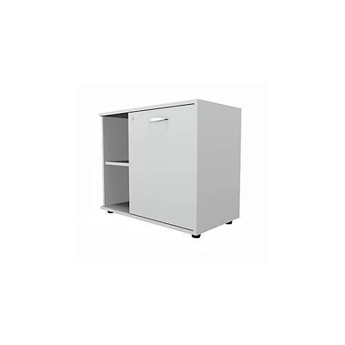 4251898809596 - Select Sideboard mit Drehtür abschließbar Spanplatte B 800 x T 420 x H 663 mm rechts anstellbar lichtgrau 4251898809596 - Select Sideboard mit Drehtür abschließbar Spanplatte B 800 x T 420 x H 663 mm rechts anstellbar lichtgrau