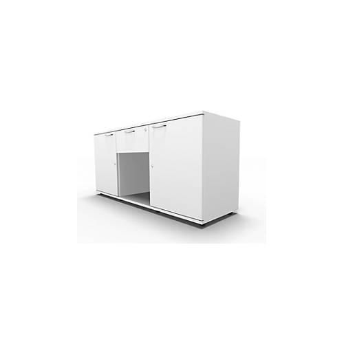 4251898809732 - Select Sideboard 2 Türen + Schub abschließbar Spanplatte B 1500 x T 420 x H 663 mm weiß 4251898809732 - Select Sideboard 2 Türen + Schub abschließbar Spanplatte B 1500 x T 420 x H 663 mm weiß