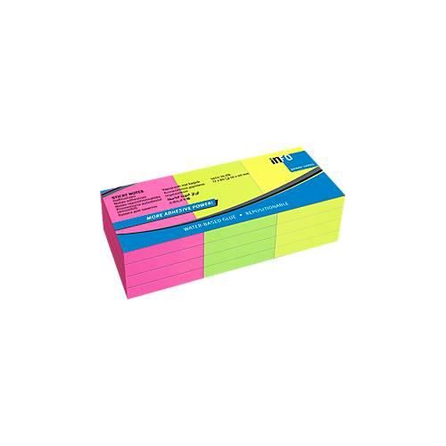 4044355788783 - inFO Power Notes Haftnotizen 50 x 40 mm 80 Blatt pro Block 12 Blöcke 3 Farben 4044355788783 - inFO Power Notes Haftnotizen 50 x 40 mm 80 Blatt pro Block 12 Blöcke 3 Farben