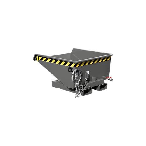 4052462063778 - Mini-Spänebehälter Typ EXPO-E 225 Seilzug-Kippvorgang Inhalt 0225 m³ bis 750 kg mausgrau RAL 7005