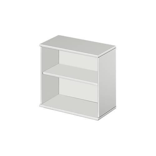 4251898811155 - Select Anstell- Aufsatzregal 2 OH & 1 Fachboden B 800 x T 420 x H 726 mm lichtgrau