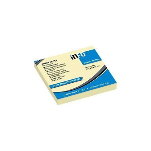 4044355788059 - inFO Power Notes Haftnotizen 75 x 75 mm 100 Blatt pro Block 12 Blöcke blanko gelb 4044355788059 - inFO Power Notes Haftnotizen 75 x 75 mm 100 Blatt pro Block 12 Blöcke blanko gelb