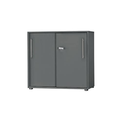 4251898811315 - Select Schiebetürenschrank Start Off 2 OH abschließbar B 800 x T 420 x H 744 mm Holz graphit graphit 4251898811315 - Select Schiebetürenschrank Start Off 2 OH abschließbar B 800 x T 420 x H 744 mm Holz graphit graphit