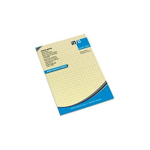 4044355788202 - inFO Power Notes Haftnotizen 100 x 150 mm 100 Blatt pro Block 12 Blöcke kariert gelb 4044355788202 - inFO Power Notes Haftnotizen 100 x 150 mm 100 Blatt pro Block 12 Blöcke kariert gelb