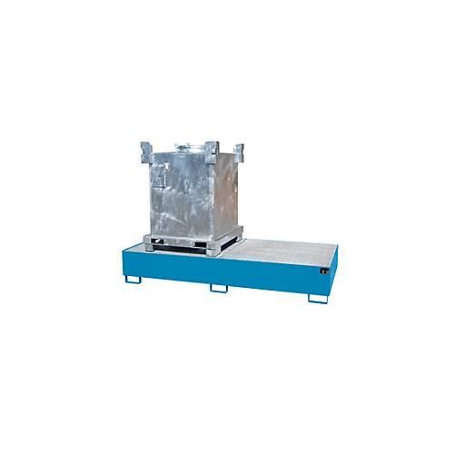 4052462000551 - eurokraft pro Stahl-Auffangwanne für Tankcontainer IBC KTC LxBxH 2650 x 1300 x 435 mm Auffangvolumen 1000 l lackiert blau RAL 5012 4052462000551 - eurokraft pro Stahl-Auffangwanne für Tankcontainer IBC KTC LxBxH 2650 x 1300 x 435 mm Auffangvolumen 1000 l lackiert blau RAL 5012
