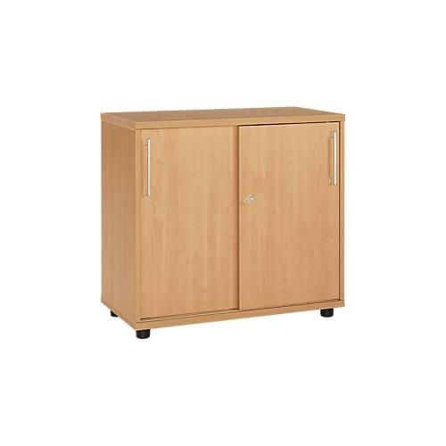 4251898812169 - Select Anstellschiebetürenschrank aus Holz 2 Fachböden B 800 mm x T 421 x H 750 mm Buche 4251898812169 - Select Anstellschiebetürenschrank aus Holz 2 Fachböden B 800 mm x T 421 x H 750 mm Buche