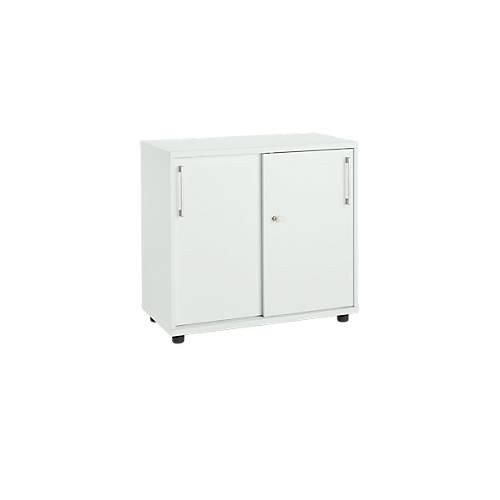 4251898812152 - Select Anstellschiebetürenschrank aus Holz 2 Fachböden B 800 mm x T 421 x H 750 mm lichtgrau 4251898812152 - Select Anstellschiebetürenschrank aus Holz 2 Fachböden B 800 mm x T 421 x H 750 mm lichtgrau