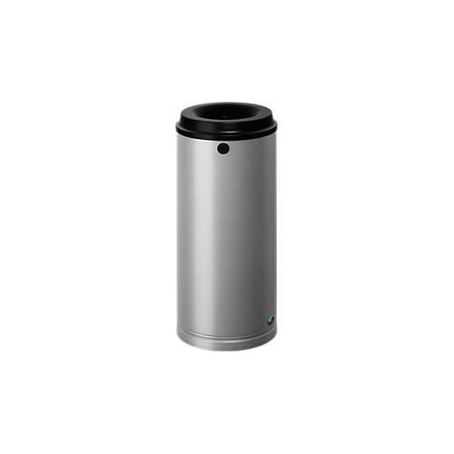 4030695031979 - VAR Papierkorb mit Wandhalterung Schloss 24 Liter aus verzinktem Stahlblech Farbe silber 4030695031979 - VAR Papierkorb mit Wandhalterung Schloss 24 Liter aus verzinktem Stahlblech Farbe silber