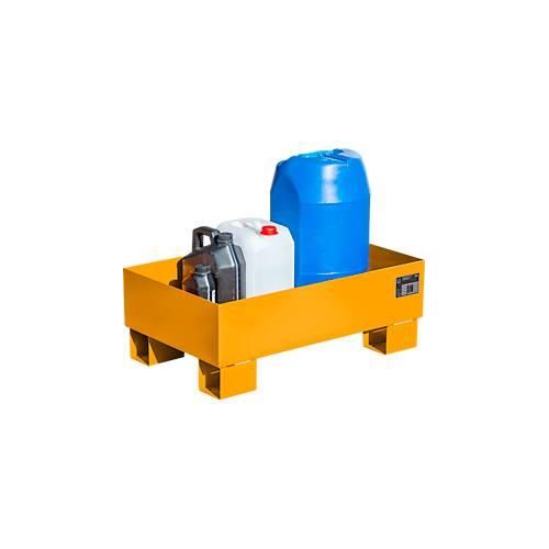 4052462022409 - eurokraft pro Stahl-Auffangwanne für 60-l-Fass LxBxH 800 x 500 x 290 mm lackiert orange RAL 2000 ohne Gitterrost 4052462022409 - eurokraft pro Stahl-Auffangwanne für 60-l-Fass LxBxH 800 x 500 x 290 mm lackiert orange RAL 2000 ohne Gitterrost