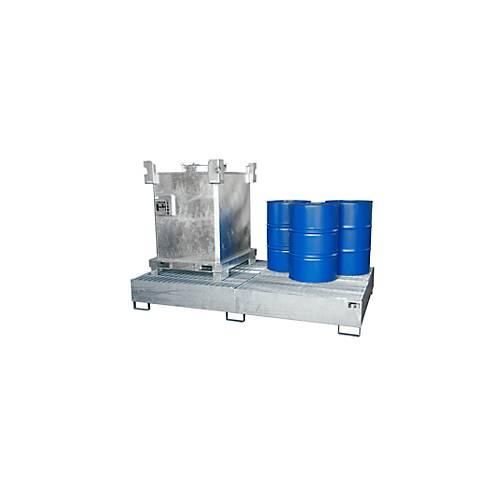 4052462022669 - eurokraft pro Stahl-Auffangwanne für Tankcontainer IBC KTC LxBxH 2690 x 1650 x 375 mm Auffangvolumen 1000 l feuerverzinkt 4052462022669 - eurokraft pro Stahl-Auffangwanne für Tankcontainer IBC KTC LxBxH 2690 x 1650 x 375 mm Auffangvolumen 1000 l feuerverzinkt
