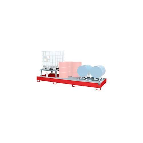 4052462041257 - Auffangwanne AWA 31 Stahl rot L 3850 x B 1460 x H 780 mm 1000 l für 3 x 1000 l IBC 1 Abfüllaufsatz 2 Gitteroste 4052462041257 - Auffangwanne AWA 31 Stahl rot L 3850 x B 1460 x H 780 mm 1000 l für 3 x 1000 l IBC 1 Abfüllaufsatz 2 Gitteroste