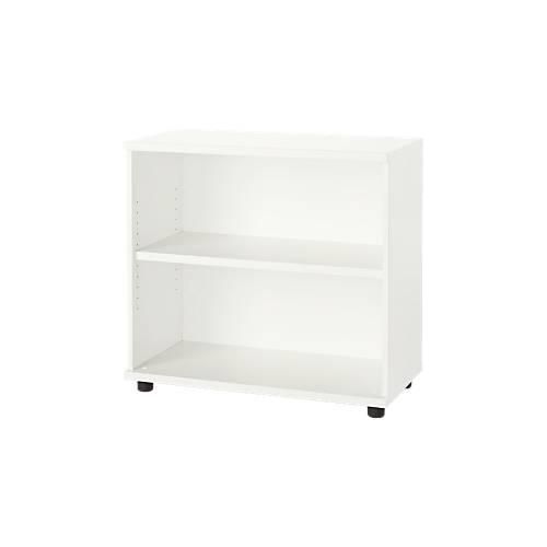 4251898812091 - Select Anstellregal aus Holz 2 Fachböden B 800 mm x T 421 x H 750 mm weiß