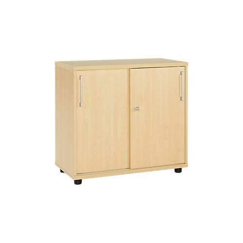 4251898812176 - Select Anstellschiebetürenschrank aus Holz 2 Fachböden B 800 mm x T 421 x H 750 mm Ahorn 4251898812176 - Select Anstellschiebetürenschrank aus Holz 2 Fachböden B 800 mm x T 421 x H 750 mm Ahorn