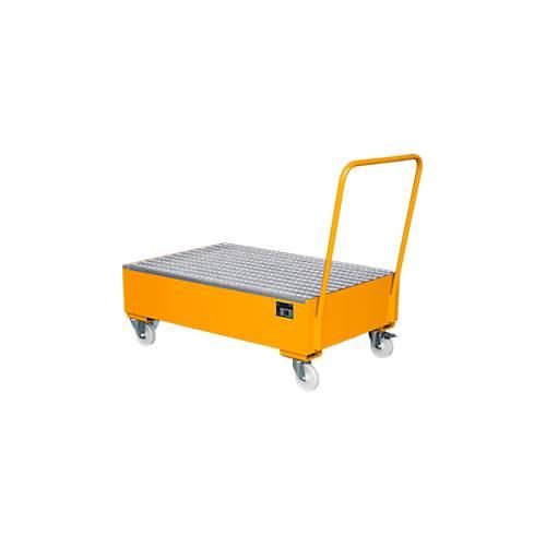 4052462021099 - Stahl-Auffangwanne mit Rollen+Griff 1200 x 800 mm orange RAL 2000 4052462021099 - Stahl-Auffangwanne mit Rollen+Griff 1200 x 800 mm orange RAL 2000