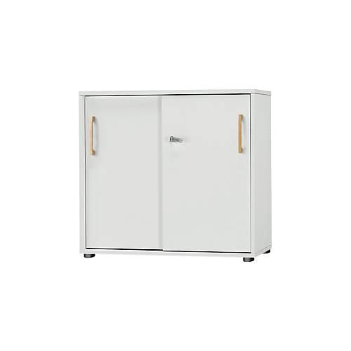 4251898812763 - Select Schiebetürenschrank Start Off Wood 2 OH abschließbar Holz B 800 x T 420 x H 744 mm lichtgrau 4251898812763 - Select Schiebetürenschrank Start Off Wood 2 OH abschließbar Holz B 800 x T 420 x H 744 mm lichtgrau
