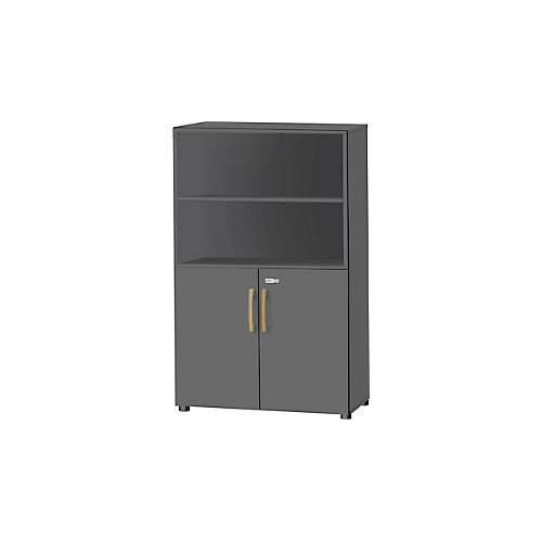 4251898812879 - Select Kombischrank Start Off Wood 4 OH abschließbar B 800 x T 420 x H 1470 mm Holz graphit 4251898812879 - Select Kombischrank Start Off Wood 4 OH abschließbar B 800 x T 420 x H 1470 mm Holz graphit