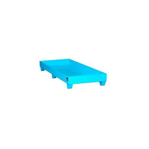 4052462022744 - Stahl-Auffangwanne ohne Gitterrost 1800 x 800 mm blau RAL 5012