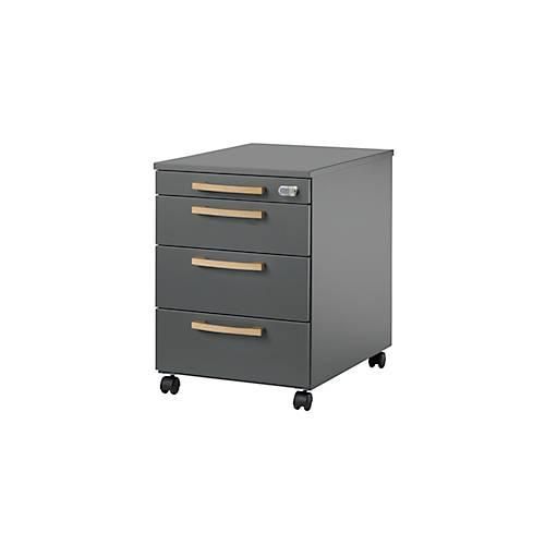 4251898812633 - Select Rollcontainer Start Off Wood 3 Schübe Utensilienauszug B 432 x T 580 x H 595 mm Holz graphit 4251898812633 - Select Rollcontainer Start Off Wood 3 Schübe Utensilienauszug B 432 x T 580 x H 595 mm Holz graphit