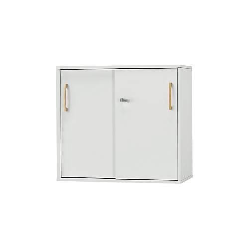 4251898812701 - Select Schiebetürenschrank Start Off Wood 2 OH abschließbar B 800 x T 420 x H 726 mm Holz lichtgrau