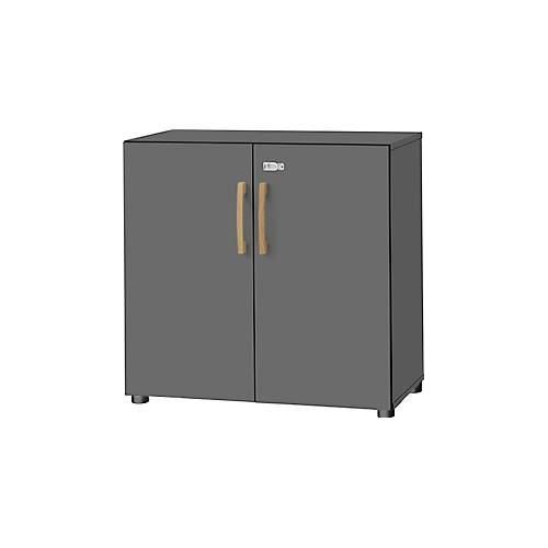 4251898812725 - Select Schrank Start Off Wood 2 OH abschließbar B 800 x T 420 x H 744 mm Holz graphit 4251898812725 - Select Schrank Start Off Wood 2 OH abschließbar B 800 x T 420 x H 744 mm Holz graphit