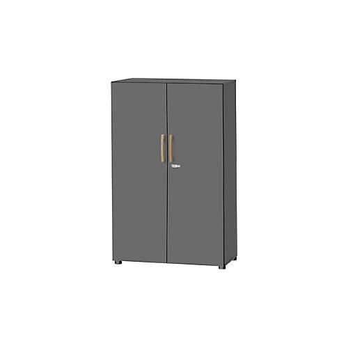 4251898812848 - Select Schrank Start Off Wood 4 OH abschließbar B 800 x T 420 x H 1470 mm Holz graphit