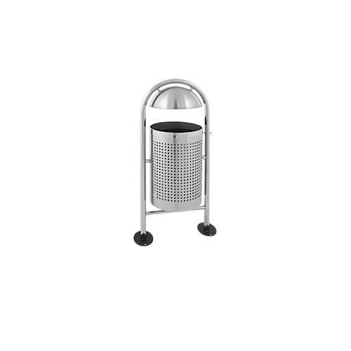 8713631650361 - Abfallsammler mit Regendach Volumen 27 l HxØ 1150 x 350 mm Edelstahl matt 8713631650361 - Abfallsammler mit Regendach Volumen 27 l HxØ 1150 x 350 mm Edelstahl matt