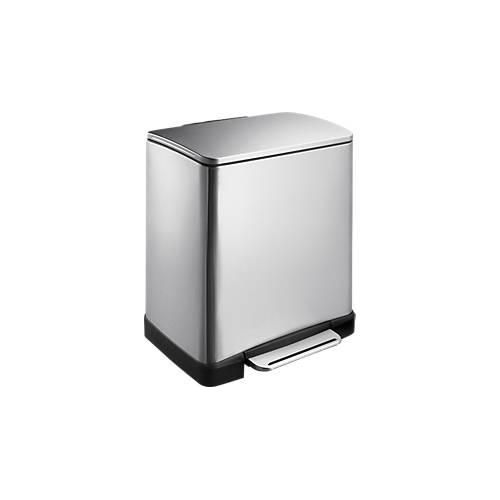 8713631650217 - EKO Edelstahl-Tretabfallsammler eckig Volumen 20 l Anti-Fingerprint-Beschichtung