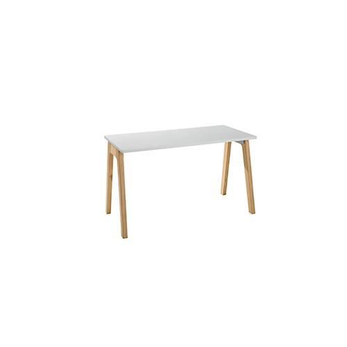 4251898813098 - Select Schreibtisch Start Off Wood Rechteck A-Fuß B 1300 x T 650 x H 735 mm lichtgrau Holzoptik 4251898813098 - Select Schreibtisch Start Off Wood Rechteck A-Fuß B 1300 x T 650 x H 735 mm lichtgrau Holzoptik