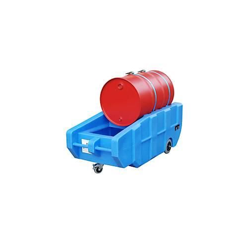 4052462048782 - Fahrbarre Polyethylen-Auffangwanne BxTxH 740x1600x640 mm blau Lagerung uTransport 200-l-Fass Auffangvolumen 230 l Gewicht 44 kg Traglast 300 kg 4052462048782 - Fahrbarre Polyethylen-Auffangwanne BxTxH 740x1600x640 mm blau Lagerung uTransport 200-l-Fass Auffangvolumen 230 l Gewicht 44 kg Traglast 300 kg