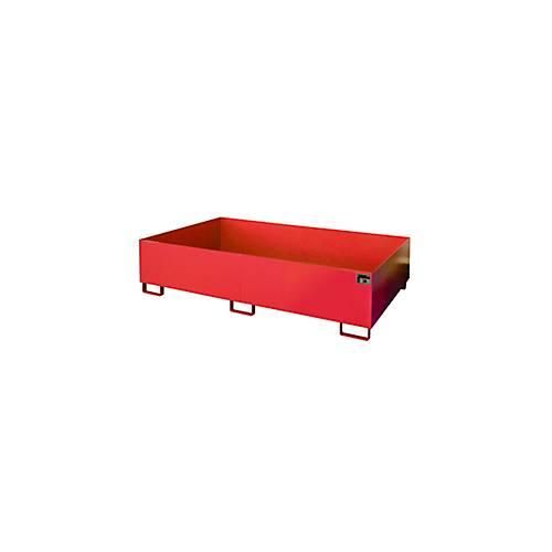 4052462036642 - eurokraft pro Regal-Bodenwanne 1000 l Auffangvolumen LxBxH 2150 x 1300 x 505 mm ohne Gitterrost rot lackiert 4052462036642 - eurokraft pro Regal-Bodenwanne 1000 l Auffangvolumen LxBxH 2150 x 1300 x 505 mm ohne Gitterrost rot lackiert