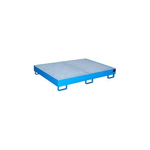 4052462030756 - eurokraft pro Regal-Bodenwanne 240 l Auffangvolumen LxBxH 1750 x 1300 x 250 mm mit Gitterrost blau lackiert 4052462030756 - eurokraft pro Regal-Bodenwanne 240 l Auffangvolumen LxBxH 1750 x 1300 x 250 mm mit Gitterrost blau lackiert