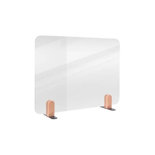 8713797101288 - transparente Tischtrennwand Elements Acrylglas inkl 2 Fußhalterungen B 800 x H 600 x T 5 mm 8713797101288 - transparente Tischtrennwand Elements Acrylglas inkl 2 Fußhalterungen B 800 x H 600 x T 5 mm