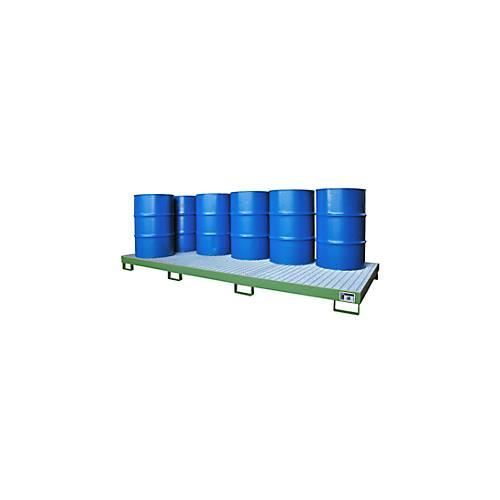 4052462054899 - eurokraft pro Stahl-Auffangwanne Auffangvolumen 240 l für 10 x 200 l Fässer grün 4052462054899 - eurokraft pro Stahl-Auffangwanne Auffangvolumen 240 l für 10 x 200 l Fässer grün