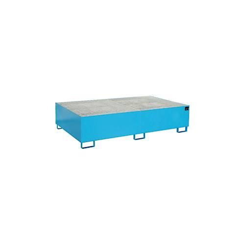 4052462031050 - eurokraft pro Regal-Bodenwanne 1000 l Auffangvolumen LxBxH 2150 x 1300 x 505 mm mit Gitterrost blau lackiert 4052462031050 - eurokraft pro Regal-Bodenwanne 1000 l Auffangvolumen LxBxH 2150 x 1300 x 505 mm mit Gitterrost blau lackiert